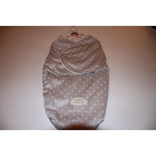  Blankets and Beyond Swaddle Blanker Grey with White Dots 0-3 Months