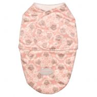 Blankets and Beyond Lovely Decorated Owl Printed Swaddle Pink