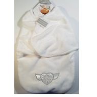 Blankets and Beyond Blankets & Beyond Swaddle Bag size 0-3 Months God Bless This Baby White Christening Gift