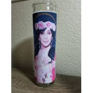 /BlasphemeBout CHER Saint Candle- Cher Prayer Candle