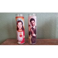 /BlasphemeBout Sam & Dean Saint Candle Set- Supernatural Prayer Candle Set Jensen Ackles, Jared Padalecki