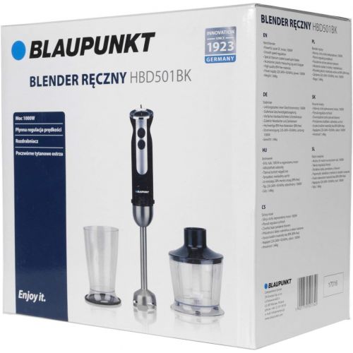  Blaupunkt HBD501BK Stabmixer, Kunststoff, Schwarz Silber