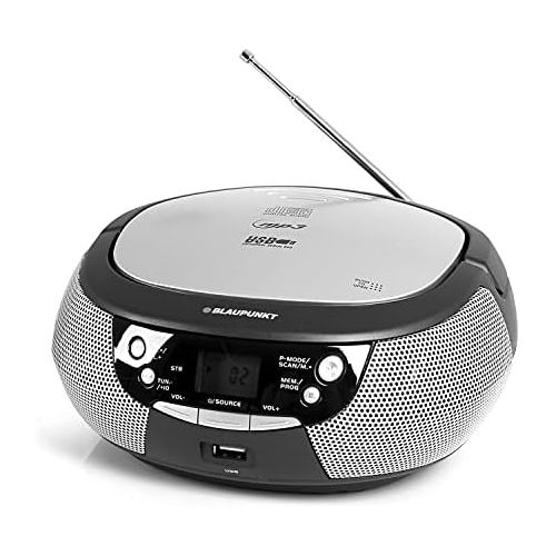  [아마존베스트]Blaupunkt B 4 PLL Boombox with FM PLL Radio, CD Player, USB, AUX in / MP3 blue