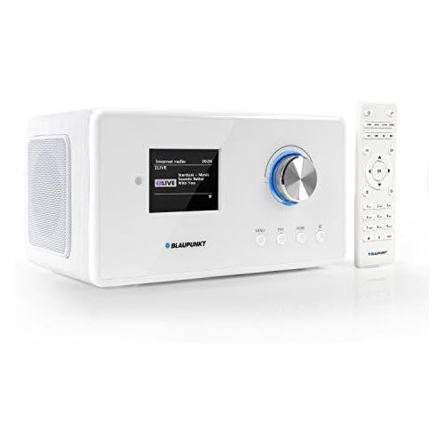  [아마존베스트]-Service-Informationen Blaupunkt IRD 300 Wlan Internet radio, DAB +, Bluetooth, VHF reception, kitchen or office radio, clock radio and clock radio, color display with app function, mini radio incl. Remo