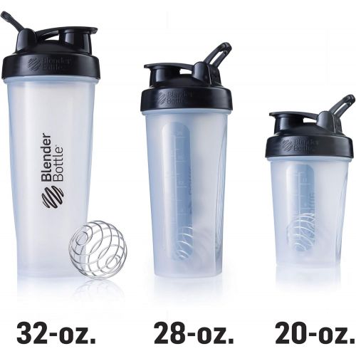  [아마존베스트]BlenderBottle Classic Loop Top Shaker Bottle, 20oz, Black