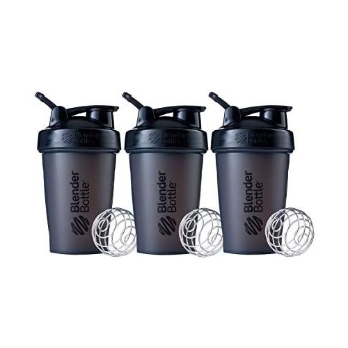  [아마존베스트]Blender Bottle Classic Loop Top Shaker Bottle, 20-Ounce, 3-Pack, All Black