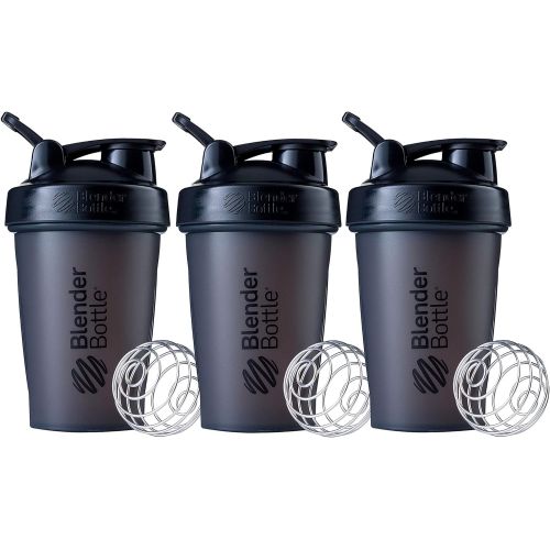  [아마존베스트]Blender Bottle Classic Loop Top Shaker Bottle, 20-Ounce, 3-Pack, All Black