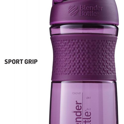  [아마존베스트]BlenderBottle SportMixer Twist Cap Tritan Grip Shaker Bottle, 20-Ounce, Black