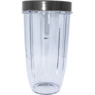 Blendin Replacement 32 Ounce Large Cup with Comfort Lip Ring, Compatible with Nutribullet 600W 900W Blender Juicer