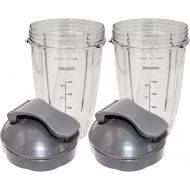 [무료배송] Blendin Flip Top To Go Lid with 24oz Tall Cup, Nutribullet 600W, 900W, NB-101B, 900 Pro 시리즈 블렌더(2팩)와 호환 가능