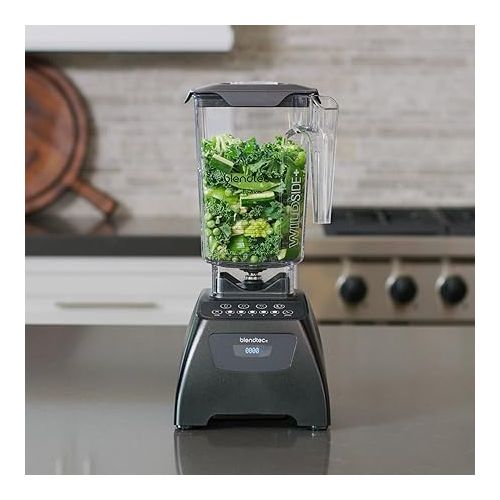  Blendtec Classic 575 Blender - WildSide+ Jar (90 oz) - Professional-Grade Power - Self-Cleaning - 4 Pre-programmed Cycles - 5-Speeds - Black