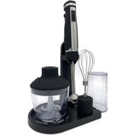 Blendtec Immersion Blender - Handheld Stick Blender, Whisk, and Food Processor - Includes 3 Attachments, 20 oz BPA-Free Jar, and Storage Tray - Stainless Steel