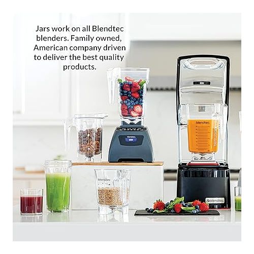  Blendtec Classic 575 Blender wtih WildSide+ Jar (96 oz) and Spoonula Spatula Bundle, Professional-Grade Power, Self-Cleaning, 4 Pre-Programmed Cycles, 5-Speeds, White