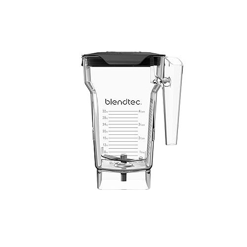  Blendtec EZ 600 Blender - FourSide Jar (75 oz) - Professional-Grade Power - Self-Cleaning - 4 Pre-programmed Cycles - Black