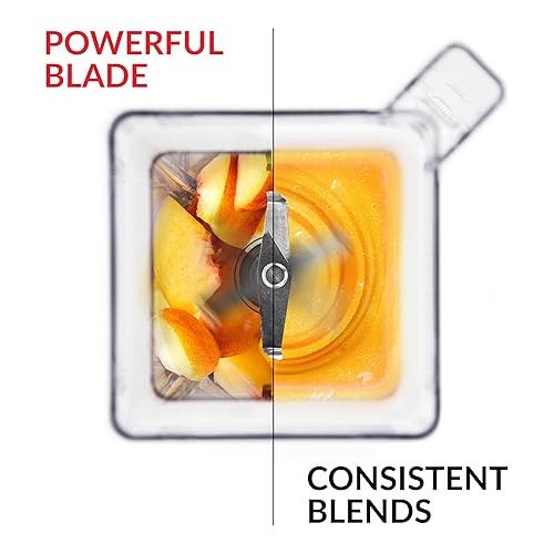  Blendtec Classic 575 Blender- WildSide+ Jar (90oz) and Four Side Jar (75oz) BUNDLE- 4 Pre-programmed Cycles-5-Speeds - Professional-Grade Power-Self-Cleaning - Poppy Red (C575A2319A-AMAZON)