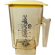 Blendtec Wildside+ Ergo Commercial Jar (Peach with Yellow Hard Lid)