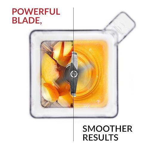  Blendtec 90 oz WildSide+ Jar - Replacement Kitchen Blender Jar - Compatible with All Blendtec Blenders - 36 oz Blending Capacity - Clear