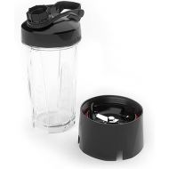Blendtec GO (30 oz) Bottle, Reusable Single Serve Blender Cup, Includes Travel Lid, BPA-Free Jar, Clear