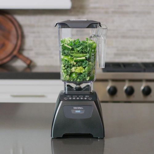  [아마존핫딜][아마존 핫딜] Blendtec Classic 575 Blender - WildSide+ Jar (90 oz) and Spoonula Spatula BUNDLE - Professional-Grade Power - Self-Cleaning - 4 Pre-programmed Cycles - 5-Speeds - Black