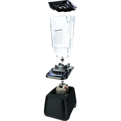  [아마존 핫딜] Blendtec Designer 650 with Wildside+ Jar and Twister Jar Bundle Countertop Blender, Black Bundle