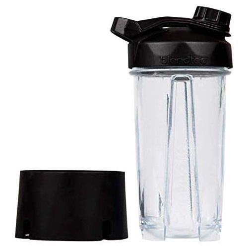  Blendtec GO Cup (34 oz), Travel Bottle, Reusable Single Serve Blender Cup, Travel Lid, BPA-free Jar, Clear