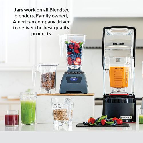  Blendtec Classic 575 Blender - WildSide+ Jar (90oz) and FourSide Jar (75 oz) BUNDLE - Professional-Grade Power - Self-Cleaning - 4 Pre-programmed Cycles - 5-Speeds - Black