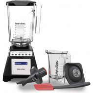 Blendtec Total Classic Original Blender - WildSide + Jar and Twister Jar BUNDLE - Professional-Grade Power - 6 Pre-programmed Cycles - 10-speeds - Black