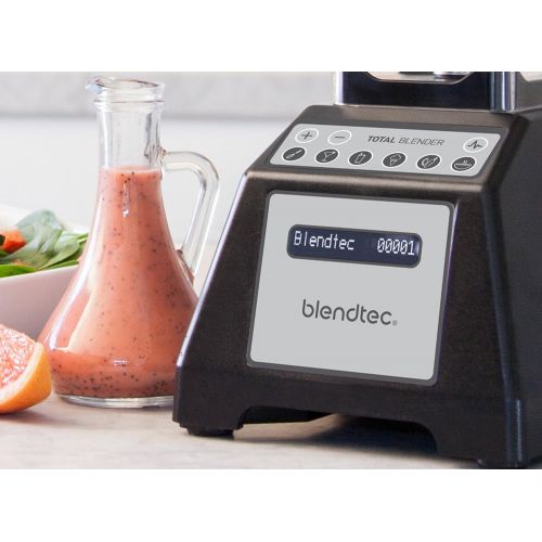  Blendtec Total Classic Original Blender with FourSide Jar (75 oz), Professional-Grade Power, 6 Pre-programmed Cycles, 10-speeds, Black