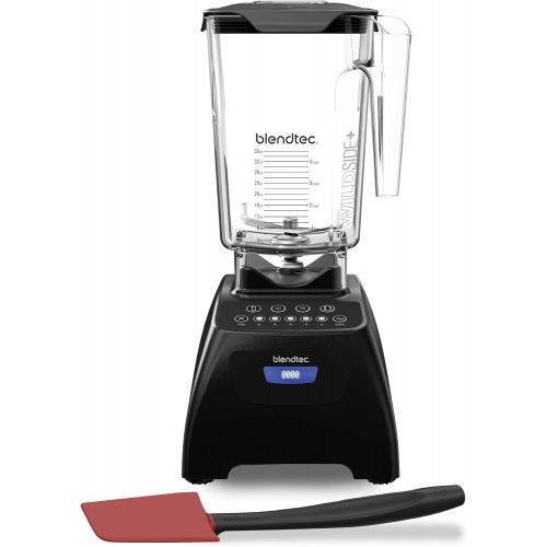  Blendtec Classic 575 Blender wtih Wildside+ Jar (90 oz) and Spoonula Spatula BUNDLE, Professional-Grade Power, Self-Cleaning, 4 Pre-programmed Cycles, 5-Speeds, White