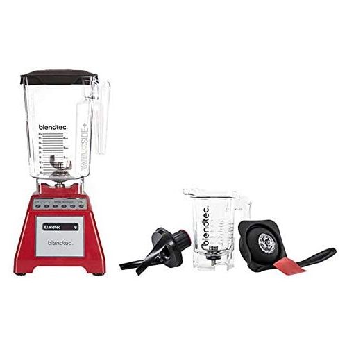  Blendtec Total Blender Classic Set with Wild Side & Twister Jars, Red