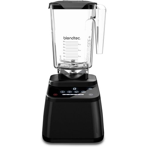  Blendtec Designer 625 Blender with Wildside+ Jar (90 oz) and Mini Wildside+ Jar (46 oz) BUNDLE, Professional-Grade Power, 4 Pre-Programmed Cycles, 6-Speeds, Sleek and Slim, Black