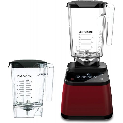  Blendtec Designer 625 Blender with Wildside+ Jar (90 oz) and Mini Wildside+ Jar (46 oz) BUNDLE, Professional-Grade Power, 4 Pre-Programmed Cycles, 6-Speeds, Sleek and Slim, Black