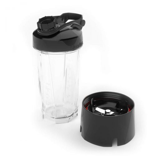  Blendtec GO Cup (34 oz) 800 Blender-WildSide+ Jar (90 oz) Spoonula Spatula BUNDLE - Industries Strongest and Quietest Professional-Grade Power, 11-Speed Touch Slider, Black