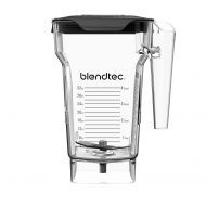 Blendtec 40-609-61 FourSide Jar (75 oz), Four Sided, Professional-Grade Blender Jar, Black Soft Lid, BPA-, Clear