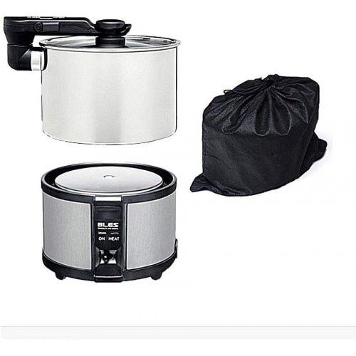  Bles BLES MC450, Portable Outdoor Camping Electric Cooker Hot Pot Teapot Stai, Electric Travel Cooker, Electric Hot Pot, 110V 220V Dual Voltage, 7.2 x 6.4 x 5.1