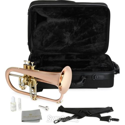  Blessing BFH-1541RT Performance Series Intermediate Bb Flugelhorn - Clear Lacquer