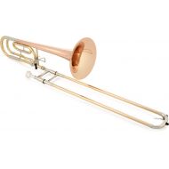Blessing BTB-1488R Intermediate Tenor Trombone - Closed Wrap - F Attachment - Rose Brass Bell