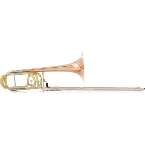  Blessing BBTB-62R Intermediate Bass Trombone - Open Wrap - Double Rotor - Clear Lacquer