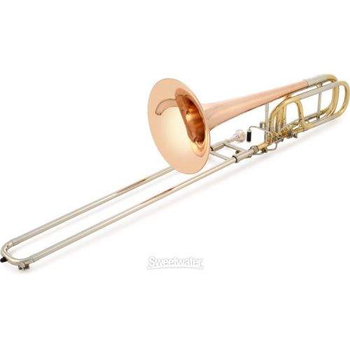  Blessing BBTB-62R Intermediate Bass Trombone - Open Wrap - Double Rotor - Clear Lacquer