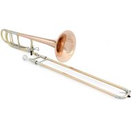 Blessing BTB-1488OR Intermediate Tenor Trombone - F Attachment - Open Wrap - Rose Brass Bell