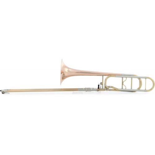  Blessing BTB-1488OR Intermediate Tenor Trombone - F Attachment - Open Wrap - Rose Brass Bell