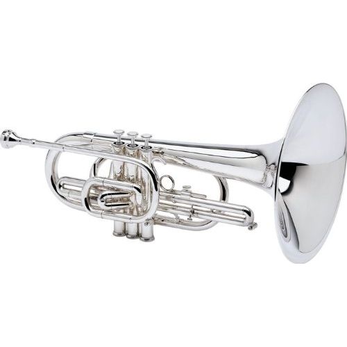  Blessing BM100S Marching Mellophone, Silverplated