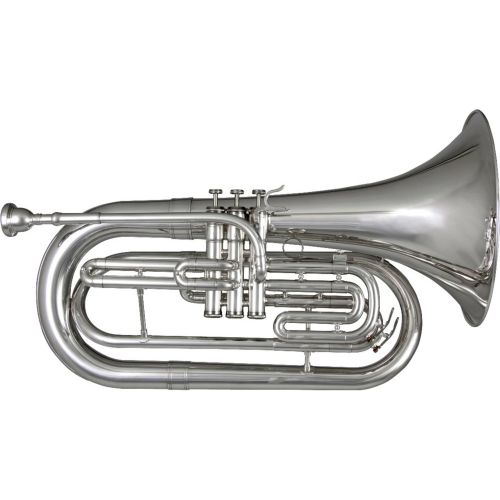  Blessing BM-301 Marching Baritone, Silver-Plated