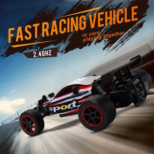  Blexy RC Racing Cars 2.4Ghz High Speed Radio Remote Control Car 1: 20 2WD Racing Toy Cars Electric Vehicle Fast Race Buggy Hobby Car Red 211