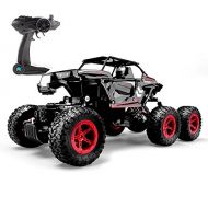 Blexy 6WD RC Cars, 1/14 Scale 2.4Ghz High Speed Electric Remote Control Off-Road Climbing Truck, R C Rock Crawler, All-Terrain RTR Buggy Black, Red