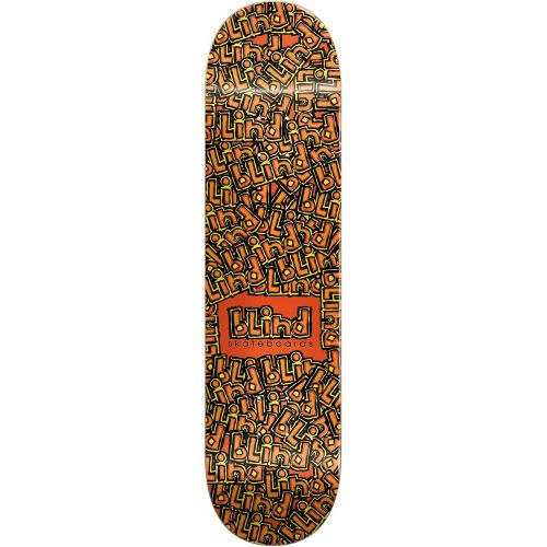  Blind OG Stand Out Skateboard Deck Sz 8.25in Red/Orange