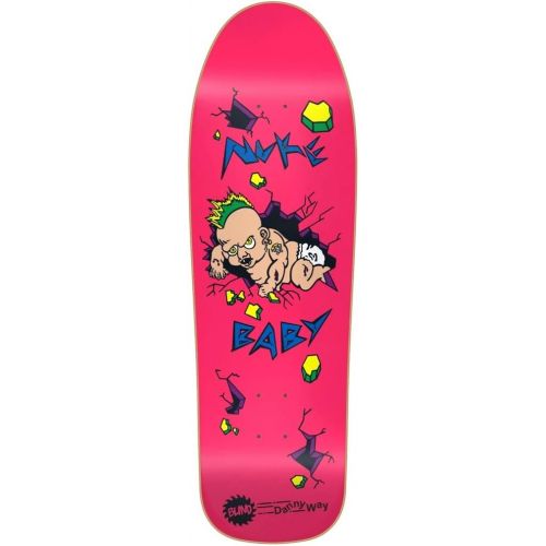  Blind Skateboard Deck Danny Way Nuke Baby Screen Print Pink 9.7 Re-Issue