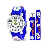 Bling Jewelry Blue Soccer Football Sports Kids Watch Stainless Steel Back by Bling Jewelry