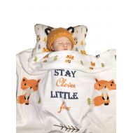 Bling Mami Head Shaping Baby Pillow with Clever Fox Fleece Blanket (2 Pc. Set) Ergonomic Support to Help Prevent...