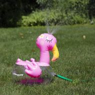 Bling2o Inflatable Pink Flamingo Sprinkler Freida The, Pink, Size 20 inches tall